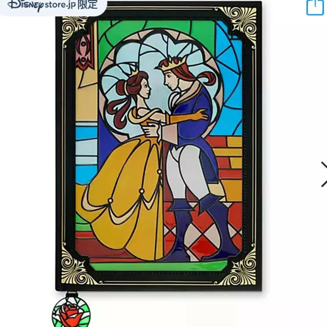 Disney(ディズニー)の定価以下　美女と野獣　ノートStained Glass Window エンタメ/ホビーのおもちゃ/ぬいぐるみ(キャラクターグッズ)の商品写真