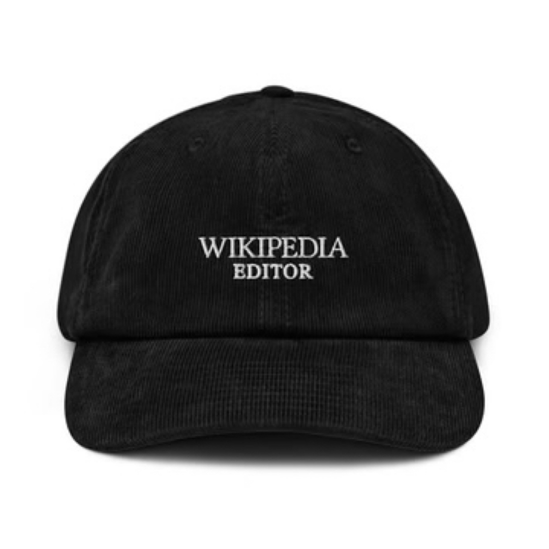 Wikipedia Editor Hat black スタイリスト私物ennoy