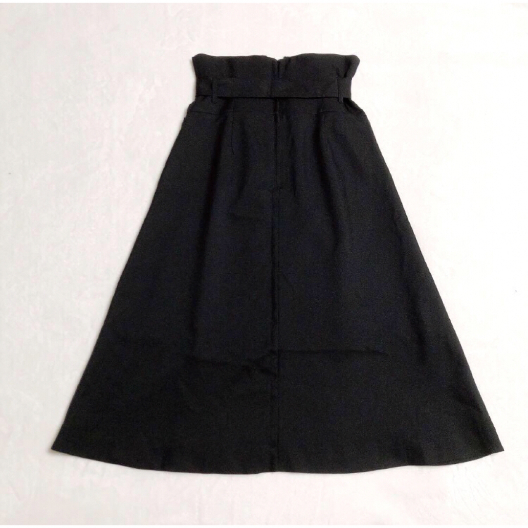 EMODA(エモダ)のEMODA エモダ　ハイウエスト　ベルト　フレア　スカート　ブラック　M レディースのスカート(ロングスカート)の商品写真
