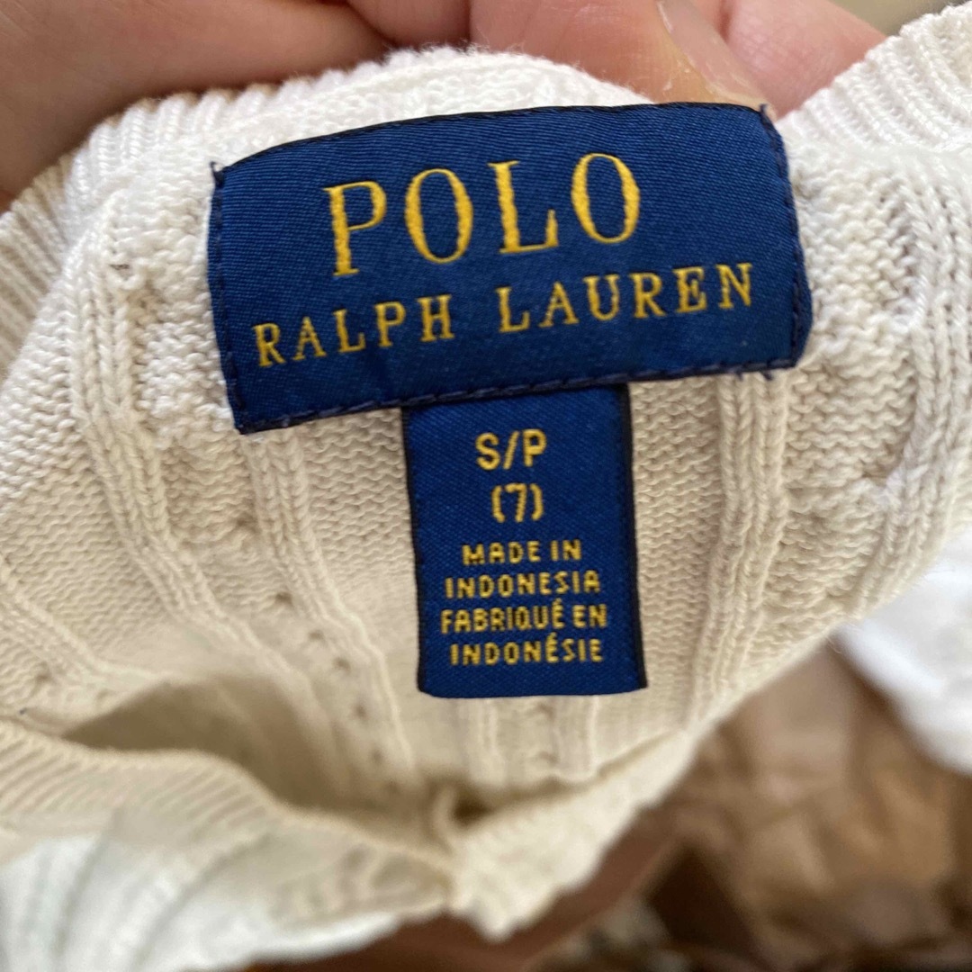 Ralph Lauren(ラルフローレン)のラルフローレン　カーディガン　7a キッズ/ベビー/マタニティのキッズ服女の子用(90cm~)(カーディガン)の商品写真