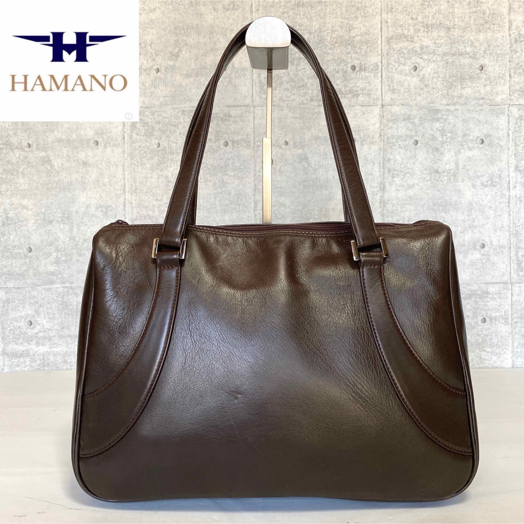 ☆美品☆ 濱野皮革工藝　hamano  ハンドバッグ