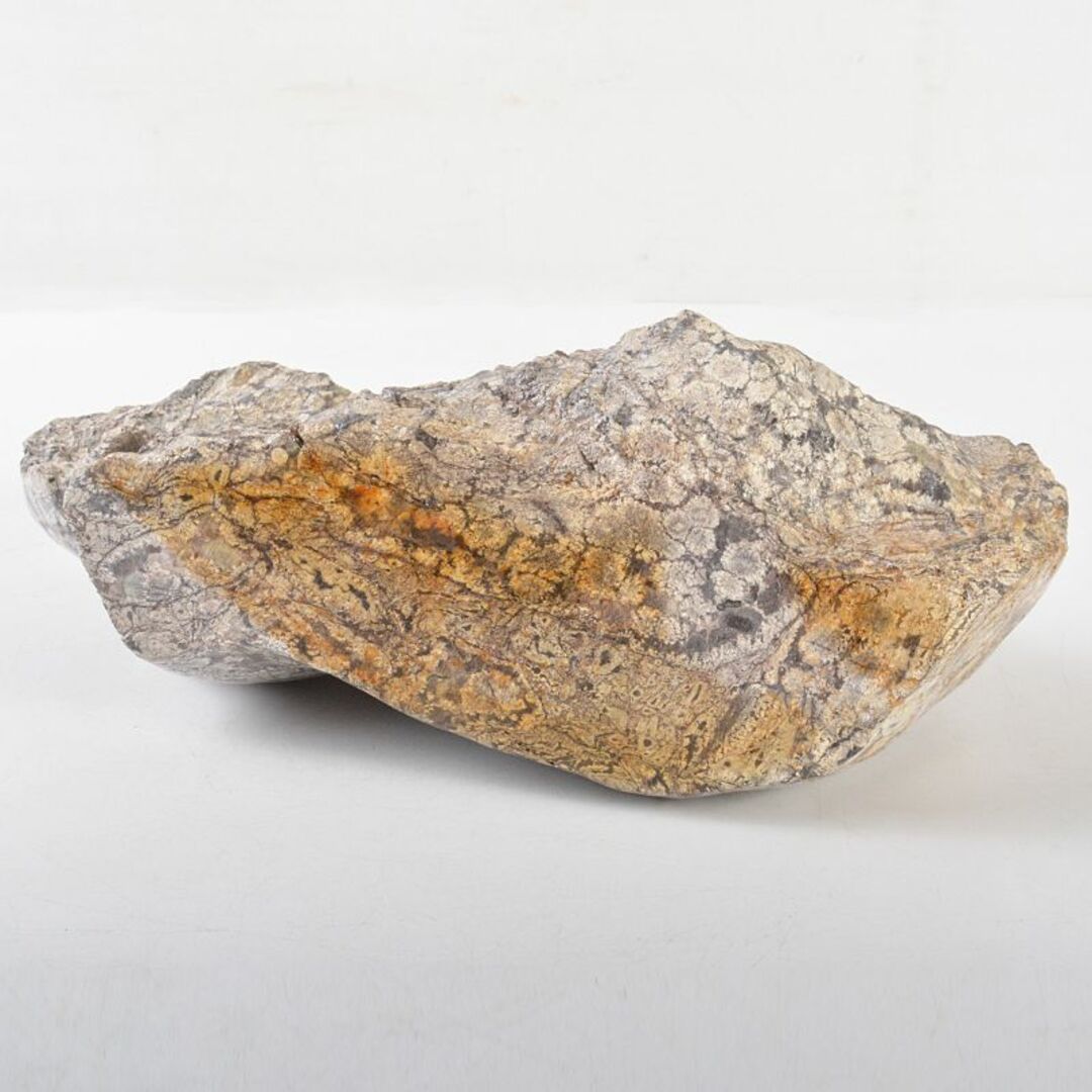 天然石　鑑賞石　梅花石　置物　重さ約4kg　V　R6551