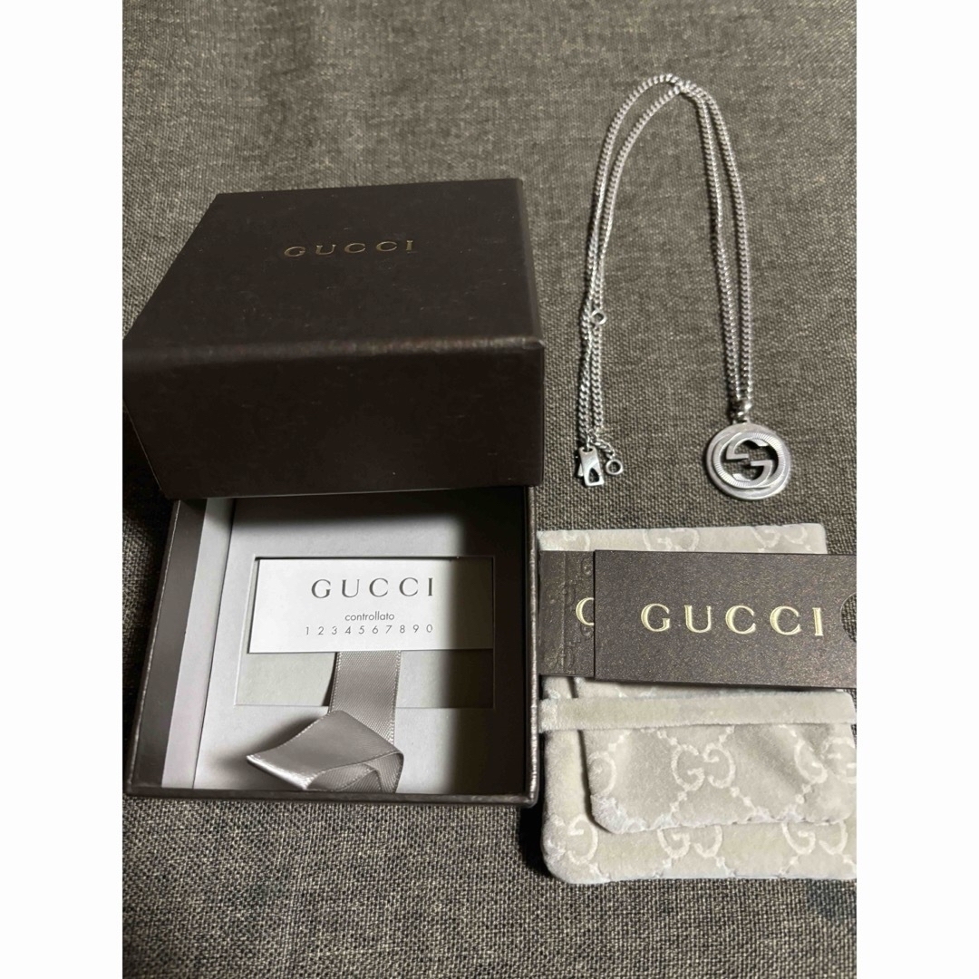 Gucci(グッチ)の美品　GUCCI WGロゴ　ネックレス レディースのアクセサリー(ネックレス)の商品写真
