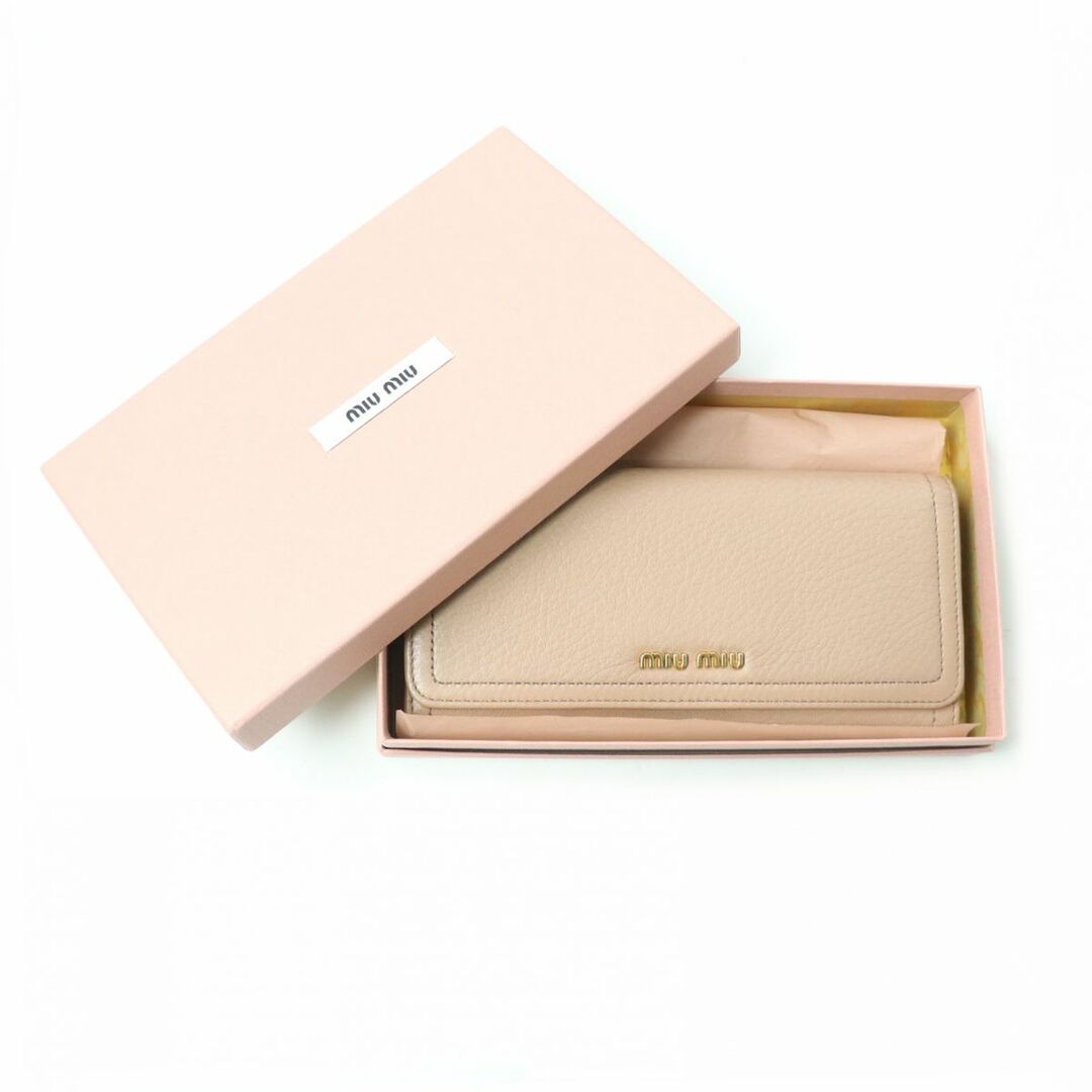 miumiu お財布 （三つ折り財布）と カードケース 極美品