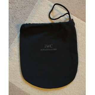 インターナショナルウォッチカンパニー(IWC)のIWC SCHAFFHAUSEN 巾着袋 ケース 黒 ブラック 腕時計 保管袋(その他)