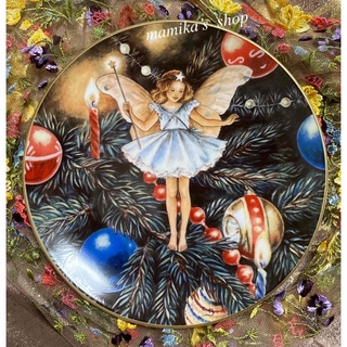 《希少》シシリーメアリーバーカー  花の妖精【 クリスマスツリーの妖精】飾り皿(置物)