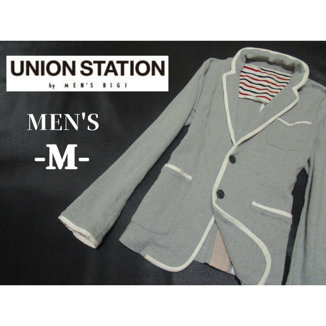 UNION STATION(ユニオンステーション)のメンズM◇UNION STATION◇スゥエットテーラードジャケット メンズのジャケット/アウター(テーラードジャケット)の商品写真