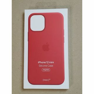 アップル(Apple)のアップル 純正 新品 iPhone 12 mini シリコン ケース レッド(iPhoneケース)