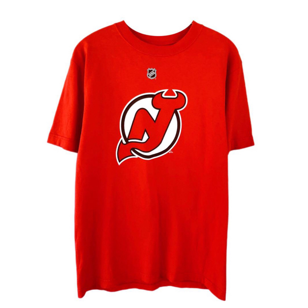 Reebok(リーボック)のNHL　ニュージャージー・デビルス 　背番号17　Tシャツ　M　赤　USA古着 メンズのトップス(Tシャツ/カットソー(半袖/袖なし))の商品写真