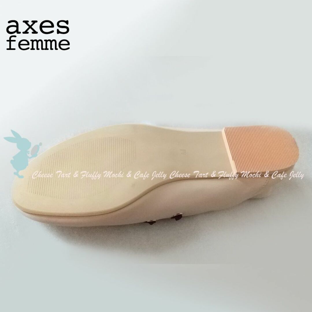 axes femme(アクシーズファム)のaxes femme レースアップフラットパンプス M ベージュ レディースの靴/シューズ(ハイヒール/パンプス)の商品写真