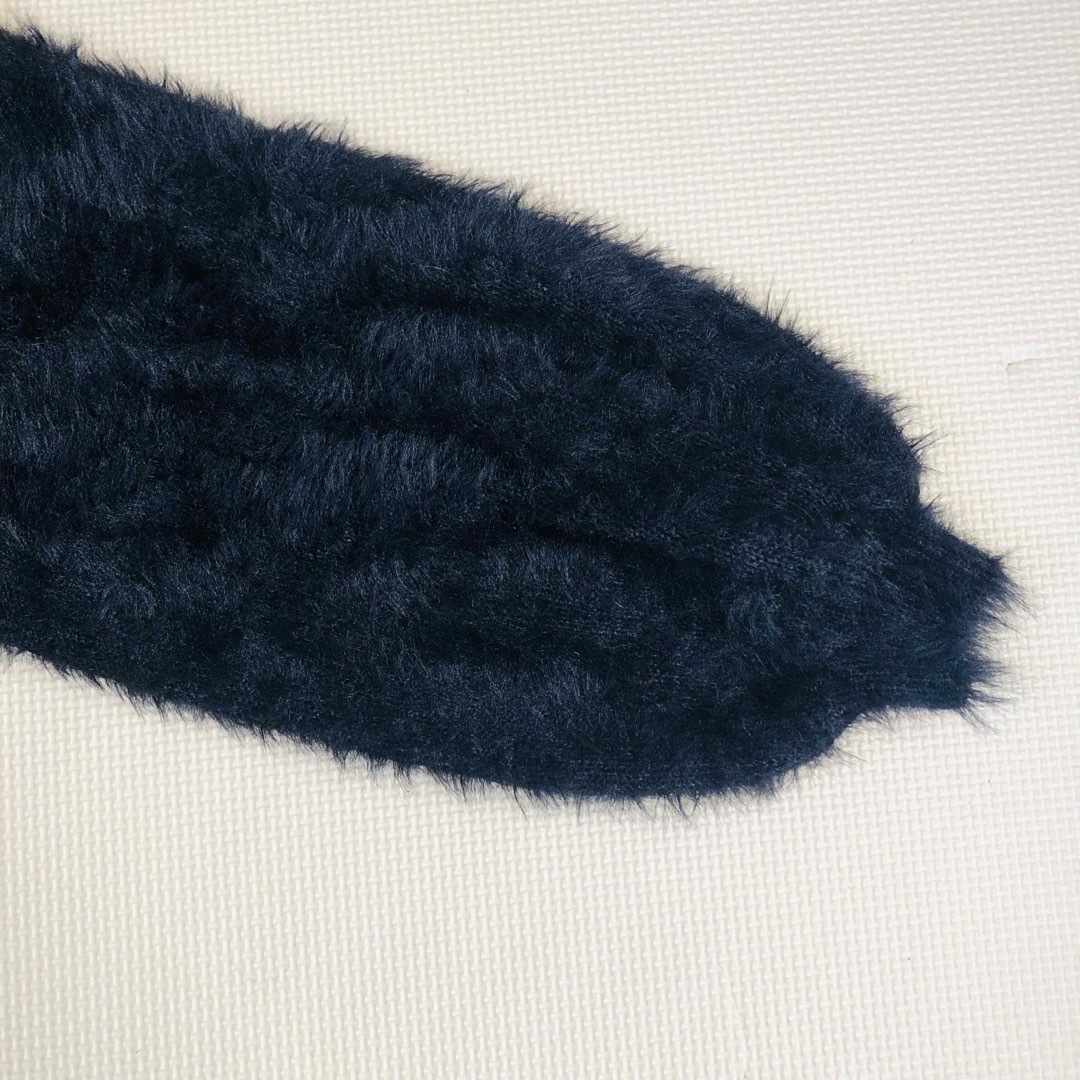 MURUA(ムルーア)のムルーア　クロップトシャギーニット　トップス　長袖　黒 レディースのトップス(ニット/セーター)の商品写真