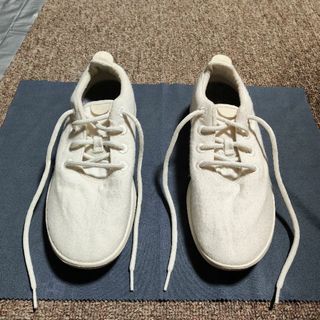 Allbirds メンズ ウールランナー 白 27cm(スニーカー)