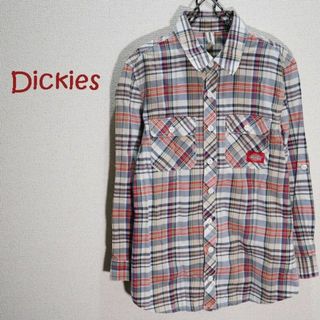 ディッキーズ(Dickies)の Dickies / ViS　コラボチェックコットンシャツ　朱色・ベージュ系(シャツ/ブラウス(長袖/七分))