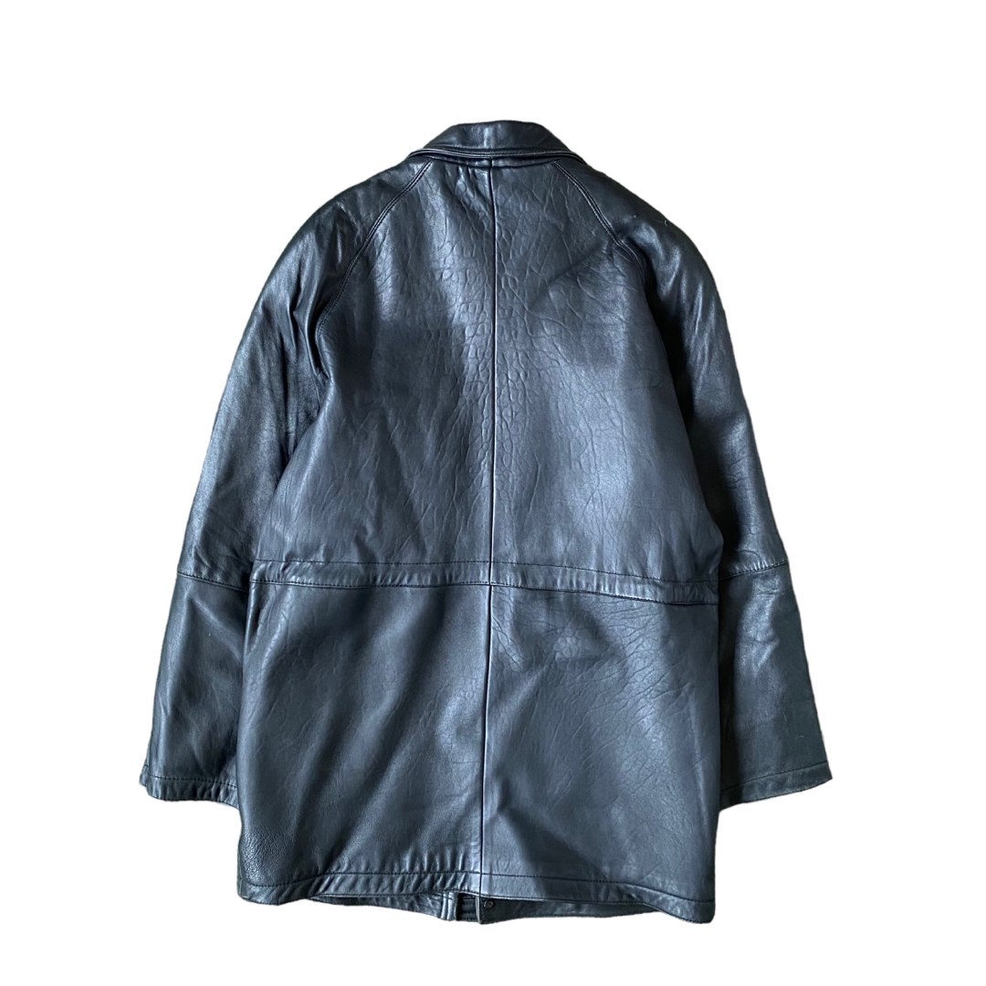 Vintage Sheep Leather Long Coat 羊革レザーの通販 by collector|ラクマ