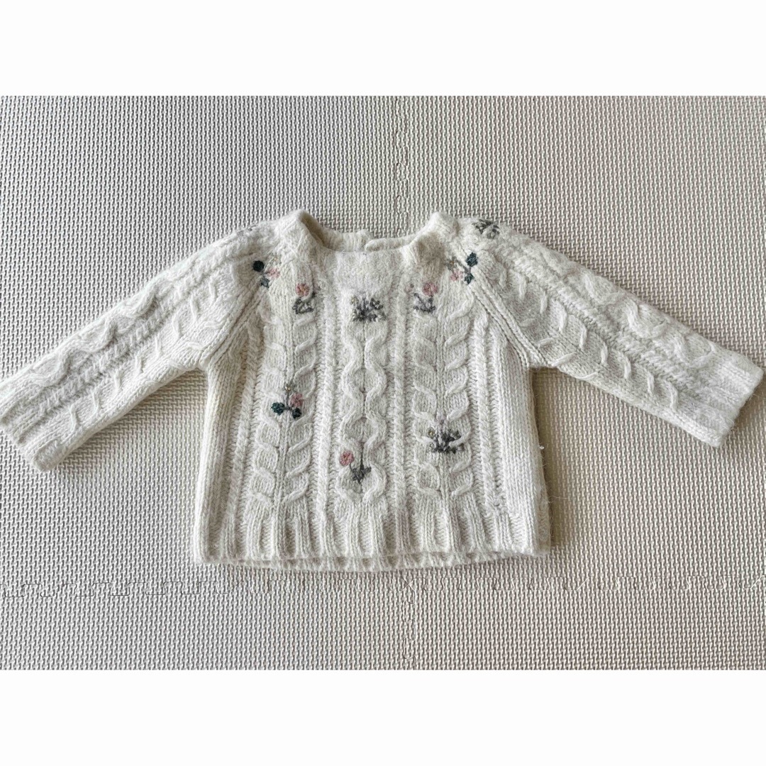 ボンポワン　刺繍　セーター　18m | フリマアプリ ラクマ