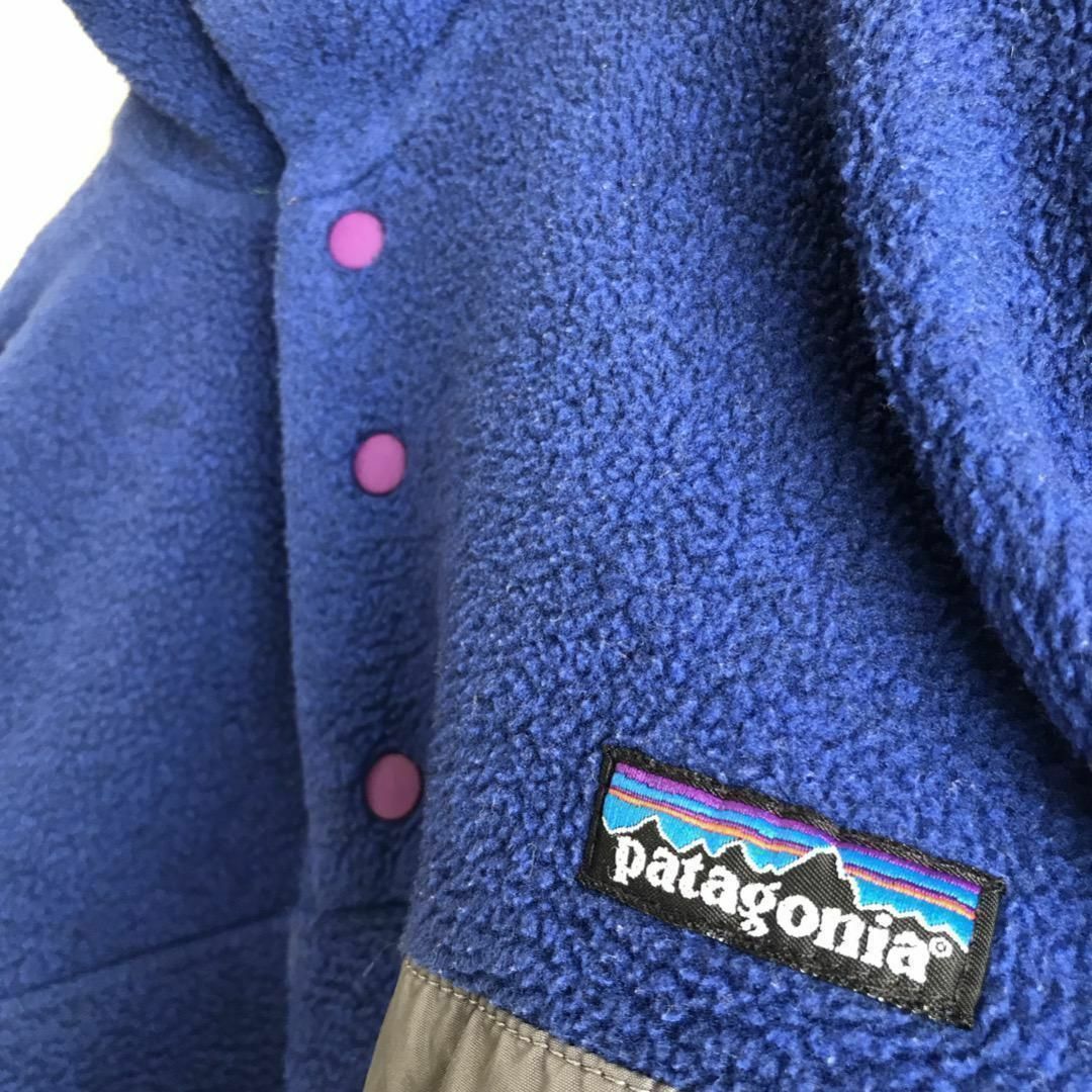 patagonia(パタゴニア)の【パタゴニア】メンズM相当 スナップt フリース プルオーバーブルゾンブルー青 メンズのジャケット/アウター(マウンテンパーカー)の商品写真