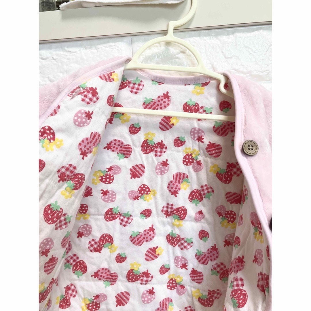 ふわふわ　うさぎガウン　80〜100㎝ キッズ/ベビー/マタニティのキッズ服女の子用(90cm~)(その他)の商品写真