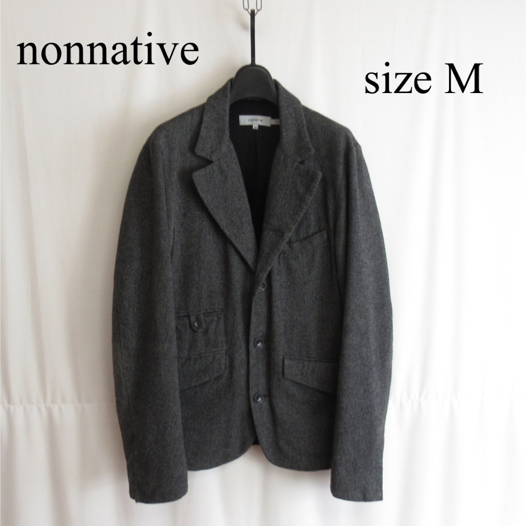 nonnative - nonnative ツイード ウール テーラードジャケット グレー