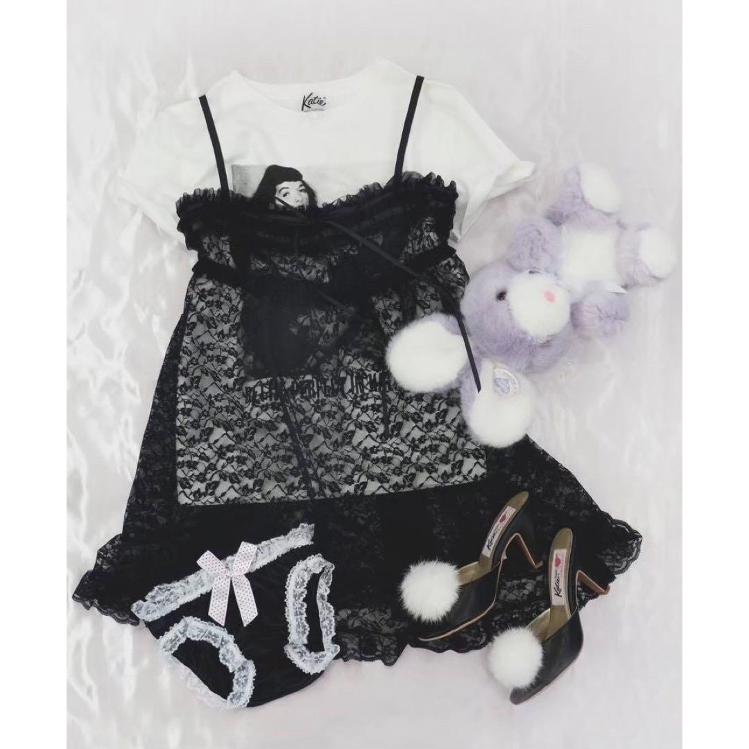 Katie STRIPTEASE baby doll lace black“ST