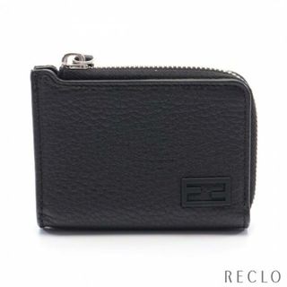 FENDI カードケース ネイビー 本革 メンズ 新品 フェンディ h-k537