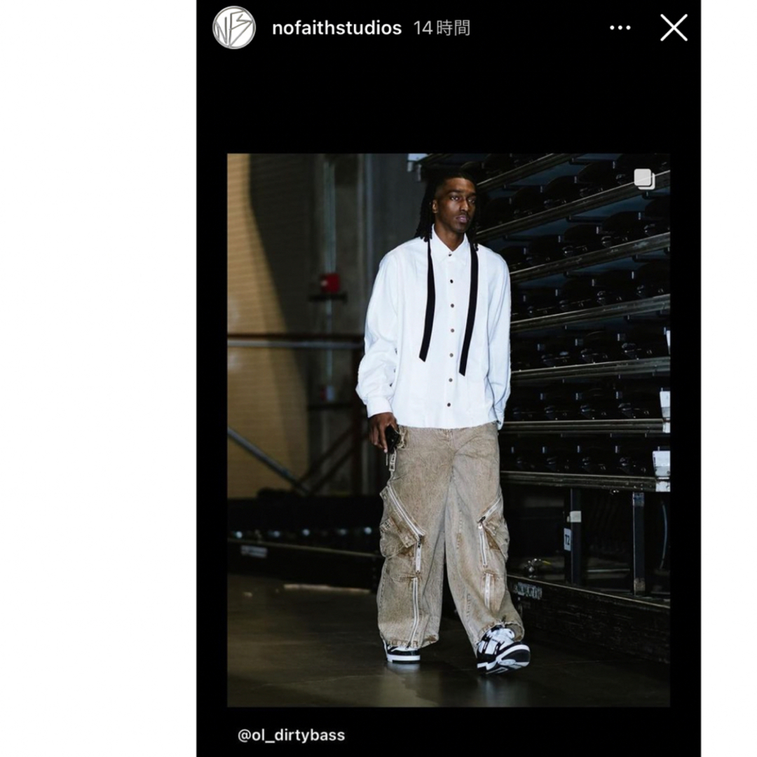no faith studios beige used heavy cargoの通販 by ssense no faith studios beige used heavy cargoの通販 by ssense