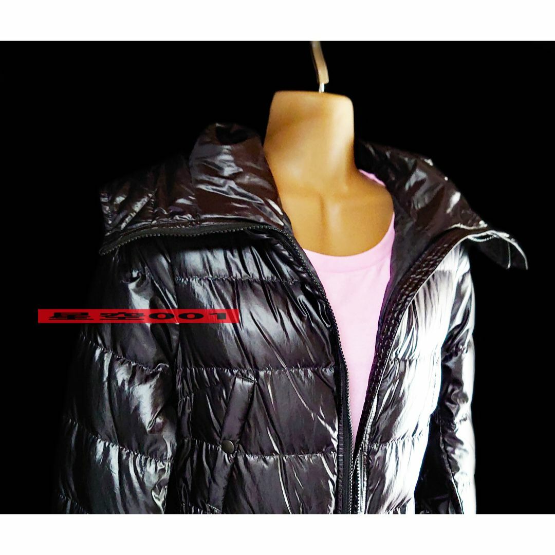 美品 Merveilleux Vente 黒 コンパクト ダウンコート M 軽量 レディースのジャケット/アウター(ダウンコート)の商品写真