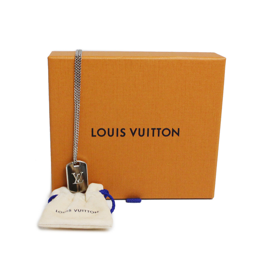 未使用LOUIS VUITTON ルイヴィトンネックレス　コリエダミエカラーズシルバーブラック