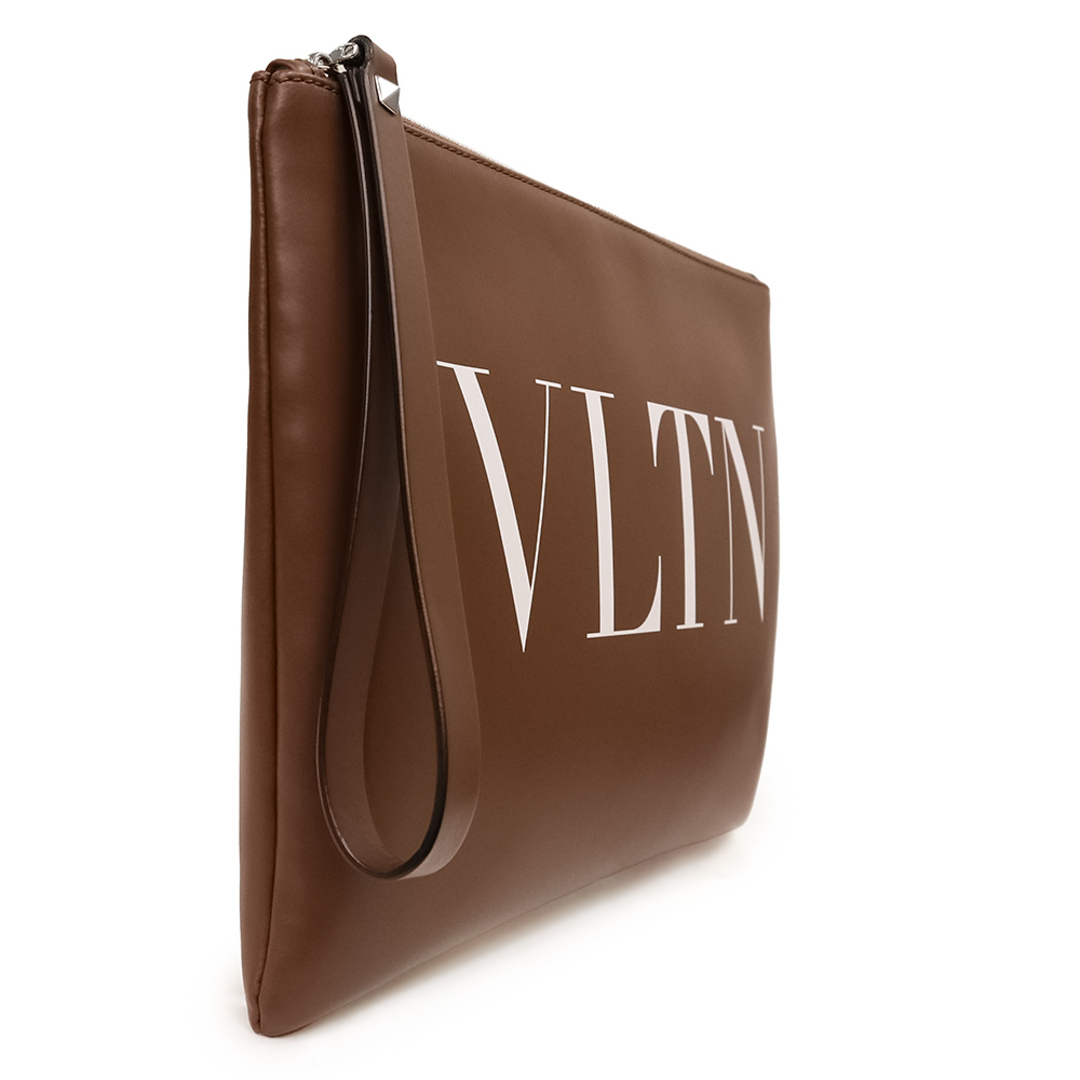 VALENTINO - ヴァレンティノ VLTN ロゴ ポーチ クラッチバッグ カーフ 