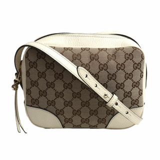 グッチ(Gucci)のGUCCI グッチ ショルダーバッグ ベージュ ホワイト 449413 アウトレット レディース【中古】(ショルダーバッグ)