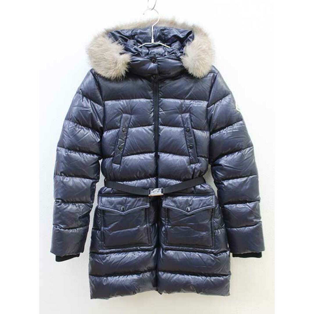 〔モンクレール/Moncler〕152cm ダウンコート 紺【中古】子供服 キッズ kids ジュニア 女の子 冬 420132 | フリマアプリ  ラクマ