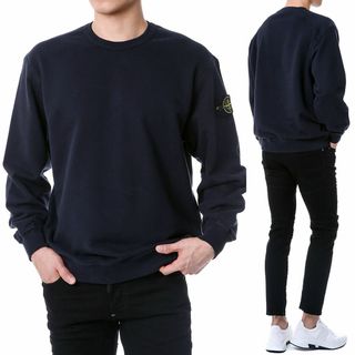 ストーンアイランド(STONE ISLAND)の送料無料 12 STONE ISLAND ストーンアイランド 771561720 V0020 ネイビー トレーナー スウェット size XL(スウェット)