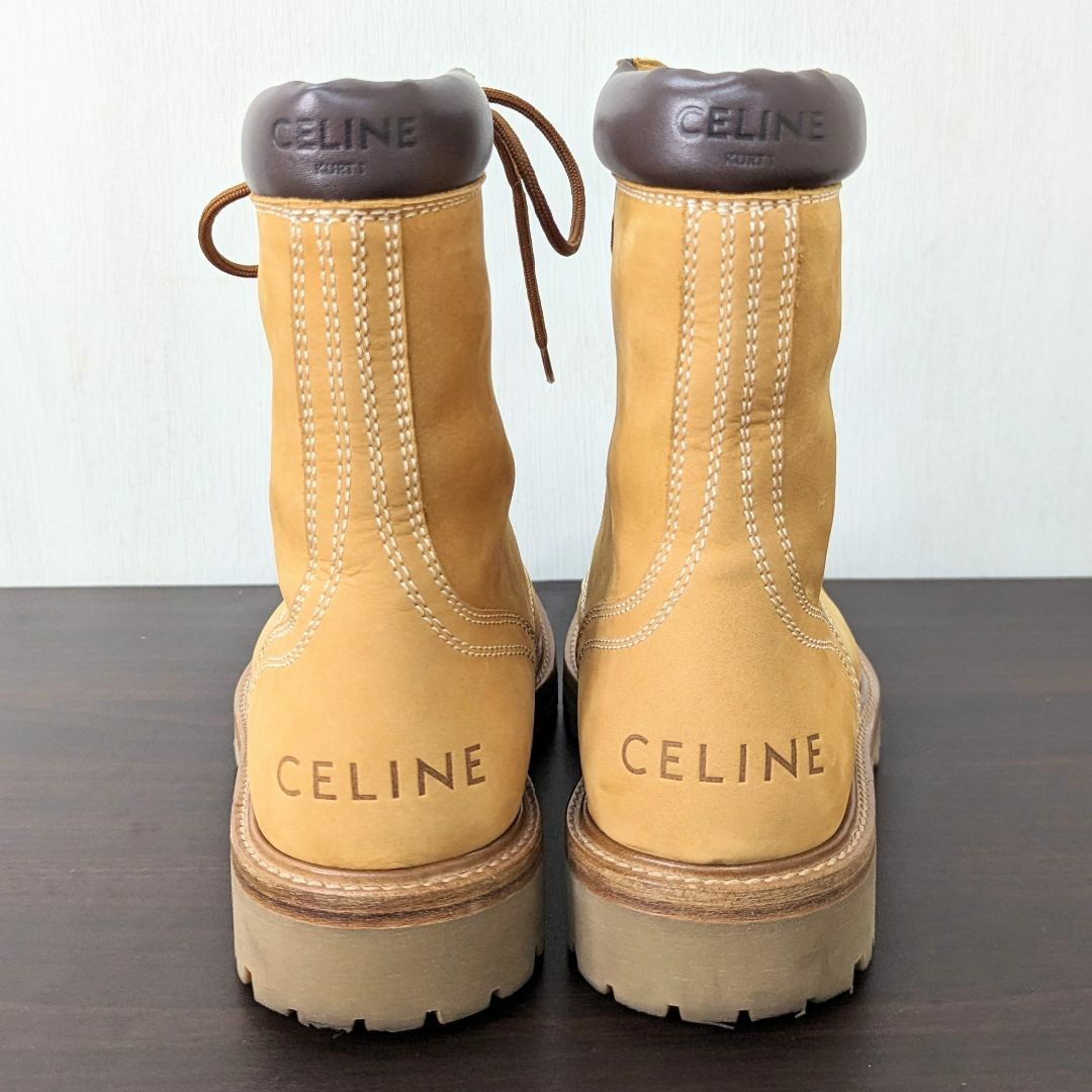 celine(セリーヌ)のセリーヌ ブーツ レースアップ 40サイズ / 約26cm メンズ ヌバック メンズの靴/シューズ(ブーツ)の商品写真