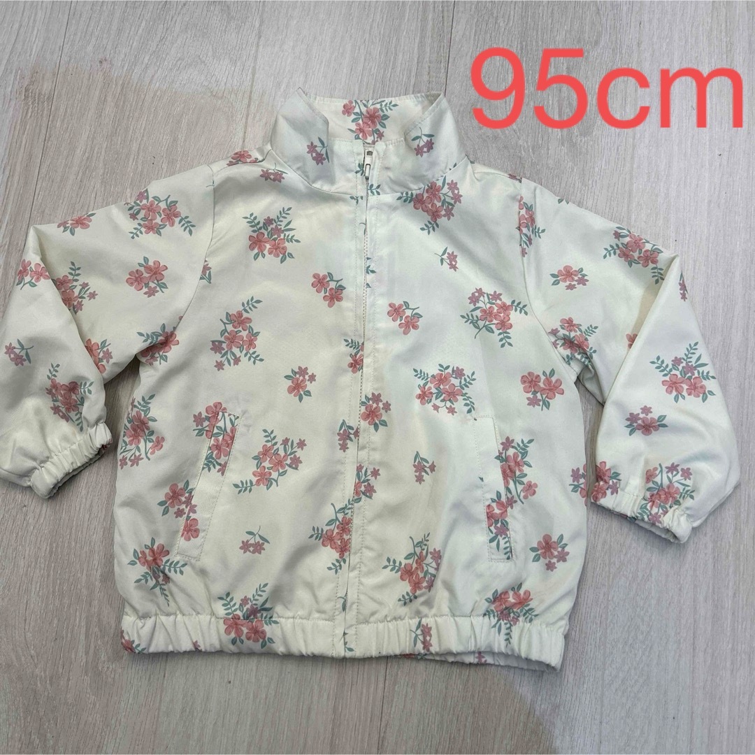 花柄アウター　95cm キッズ/ベビー/マタニティのキッズ服女の子用(90cm~)(ジャケット/上着)の商品写真