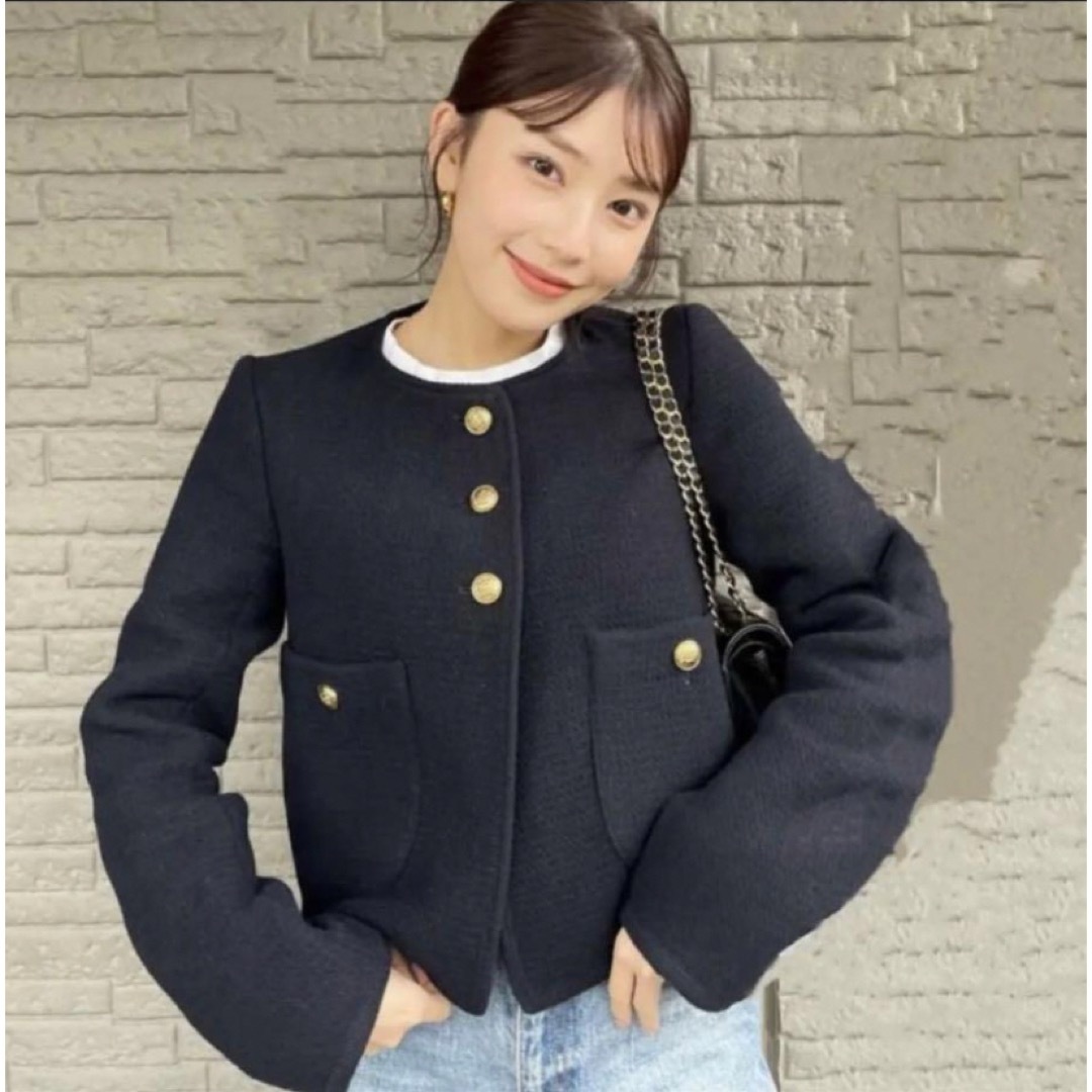 ZARA - ZARA メタルボタンジャケット ウールブレンドジャケット ZARA - ZARA メタルボタンジャケット ウールブレンドジャケット