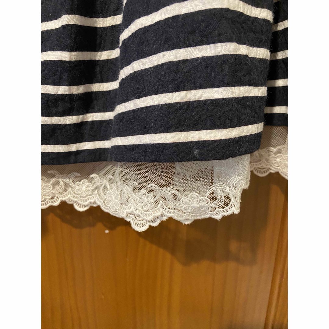 M'S GRACY(エムズグレイシー)のエムズグレイシー　ボーダースカート レディースのスカート(ひざ丈スカート)の商品写真