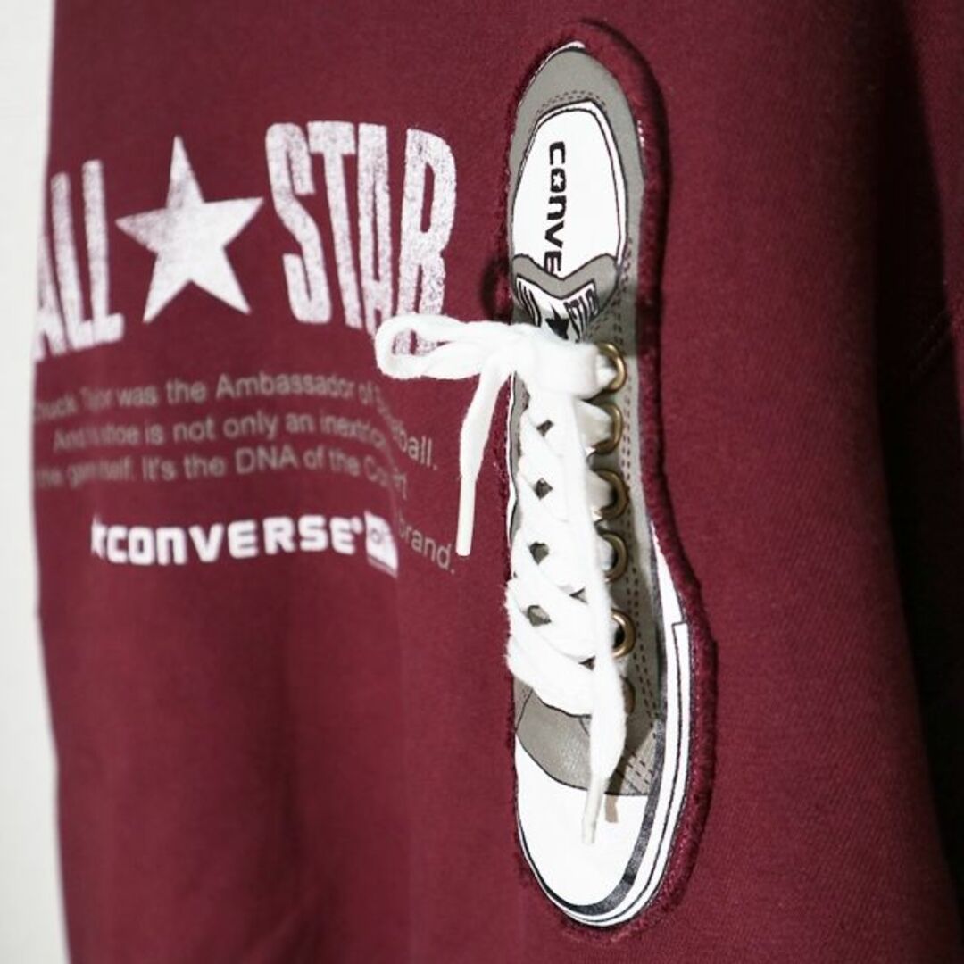 CONVERSE(コンバース)の CONVERSE　立体スニーカー付きロゴスウェット　トレーナー メンズのトップス(スウェット)の商品写真