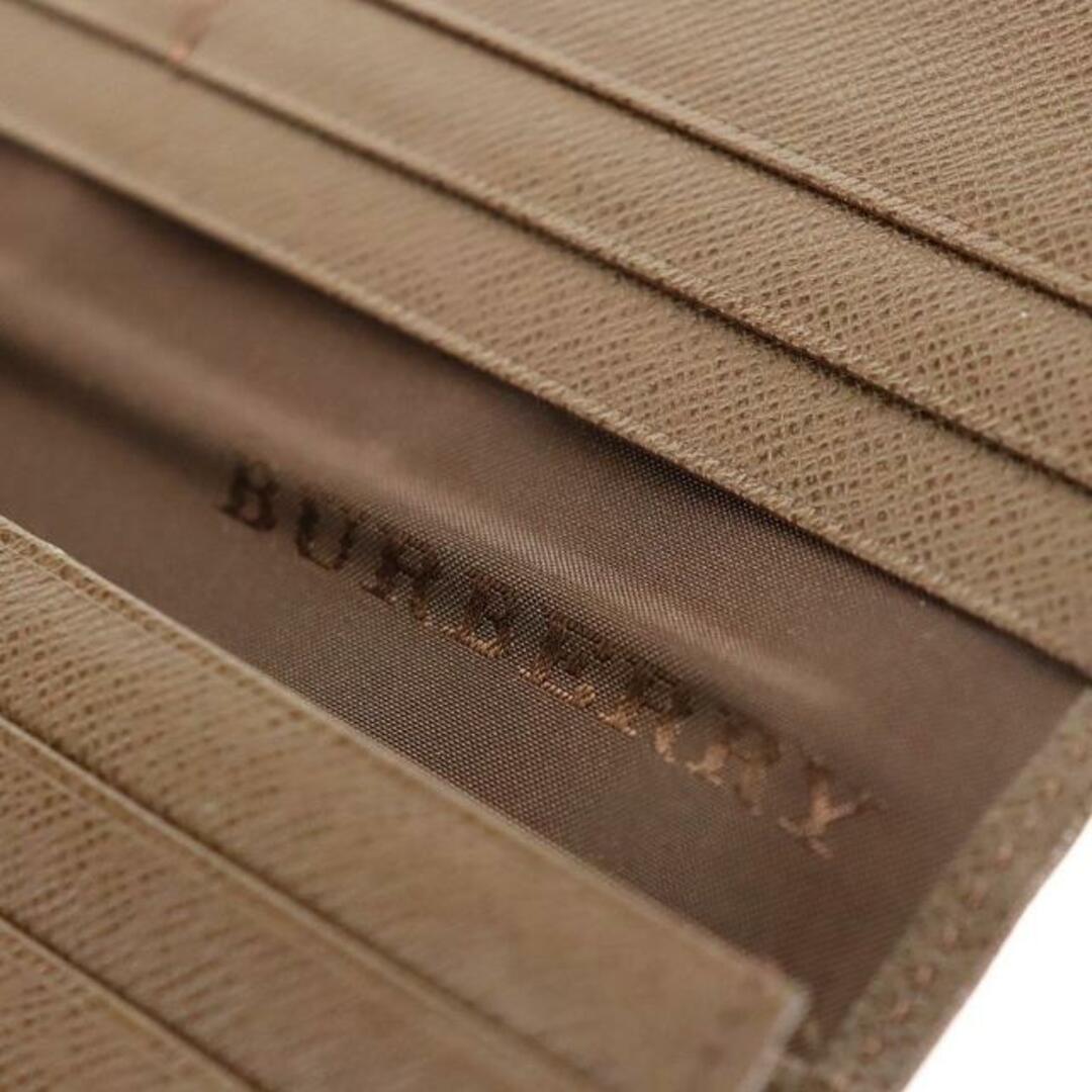 BURBERRY(バーバリー)のバーバリー 二つ折り長財布 中古 ノバチェック ベージュ ブラウン キャンバス レザー BURBERRY 【中古】 | ロングウォレット 茶色 ノヴァチェック シンプル Aランク レディースのファッション小物(財布)の商品写真