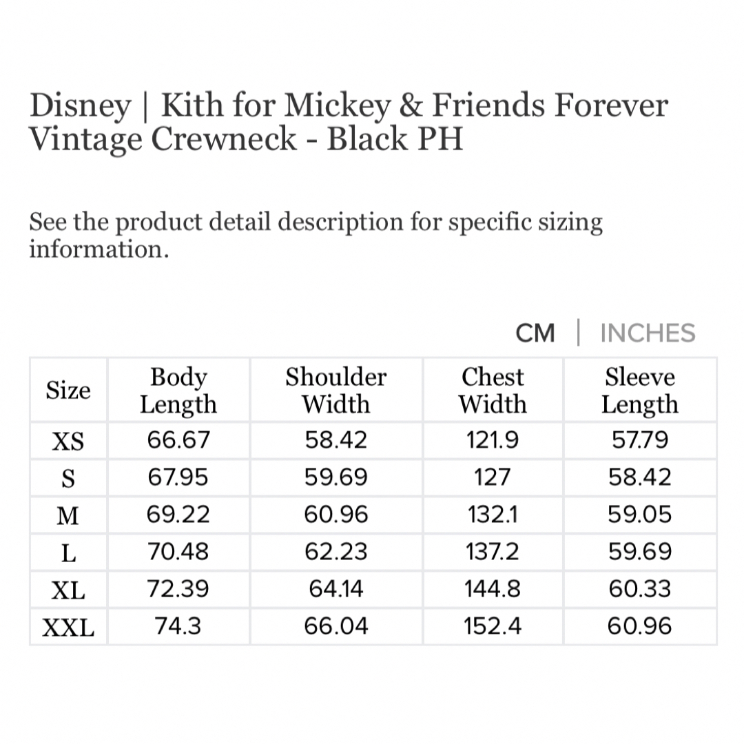 Disney Kith Mickey Crewneck Black XLサイズスウェット