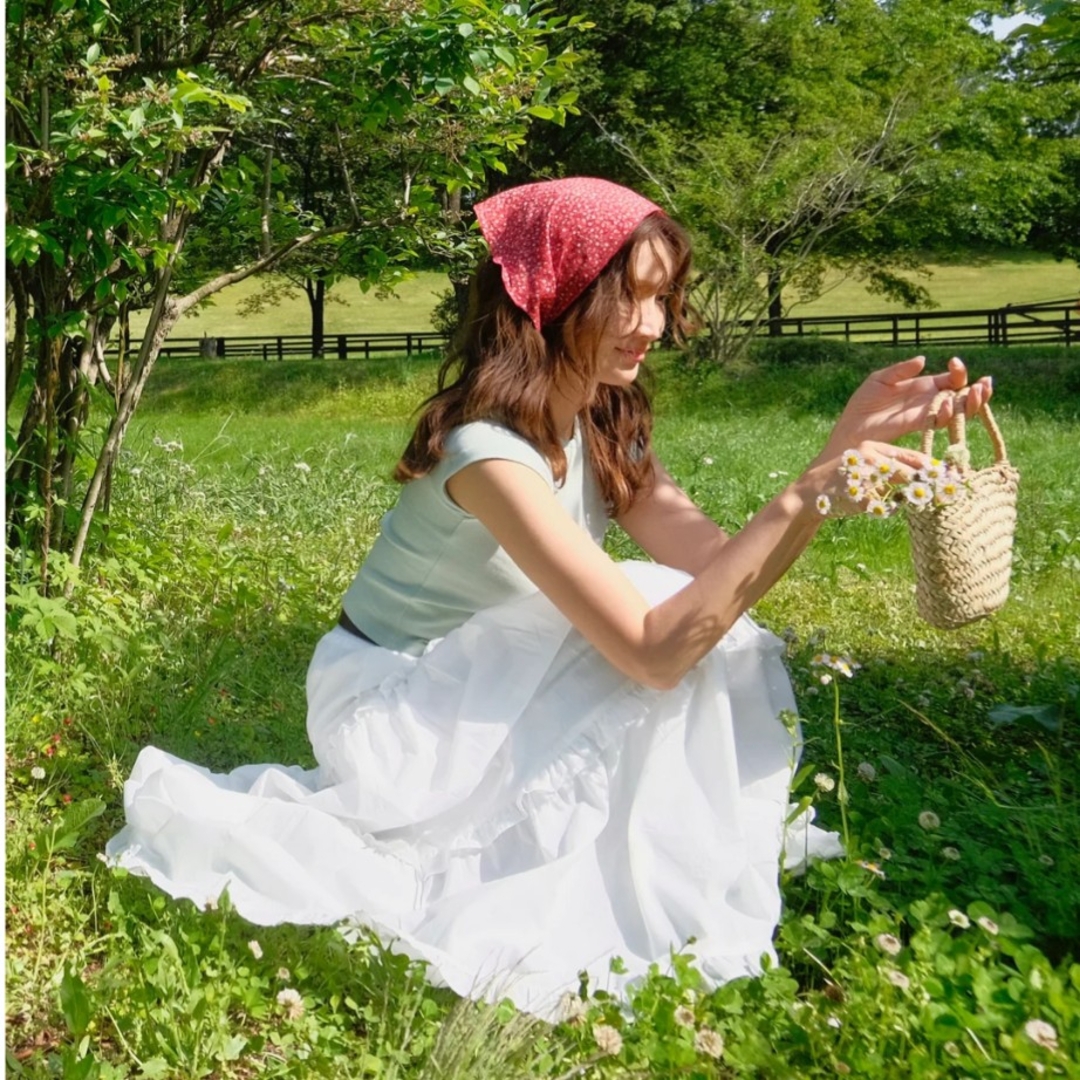 アリソンブラウン フリルボリュームスカート  紗栄子 レディースのスカート(ロングスカート)の商品写真