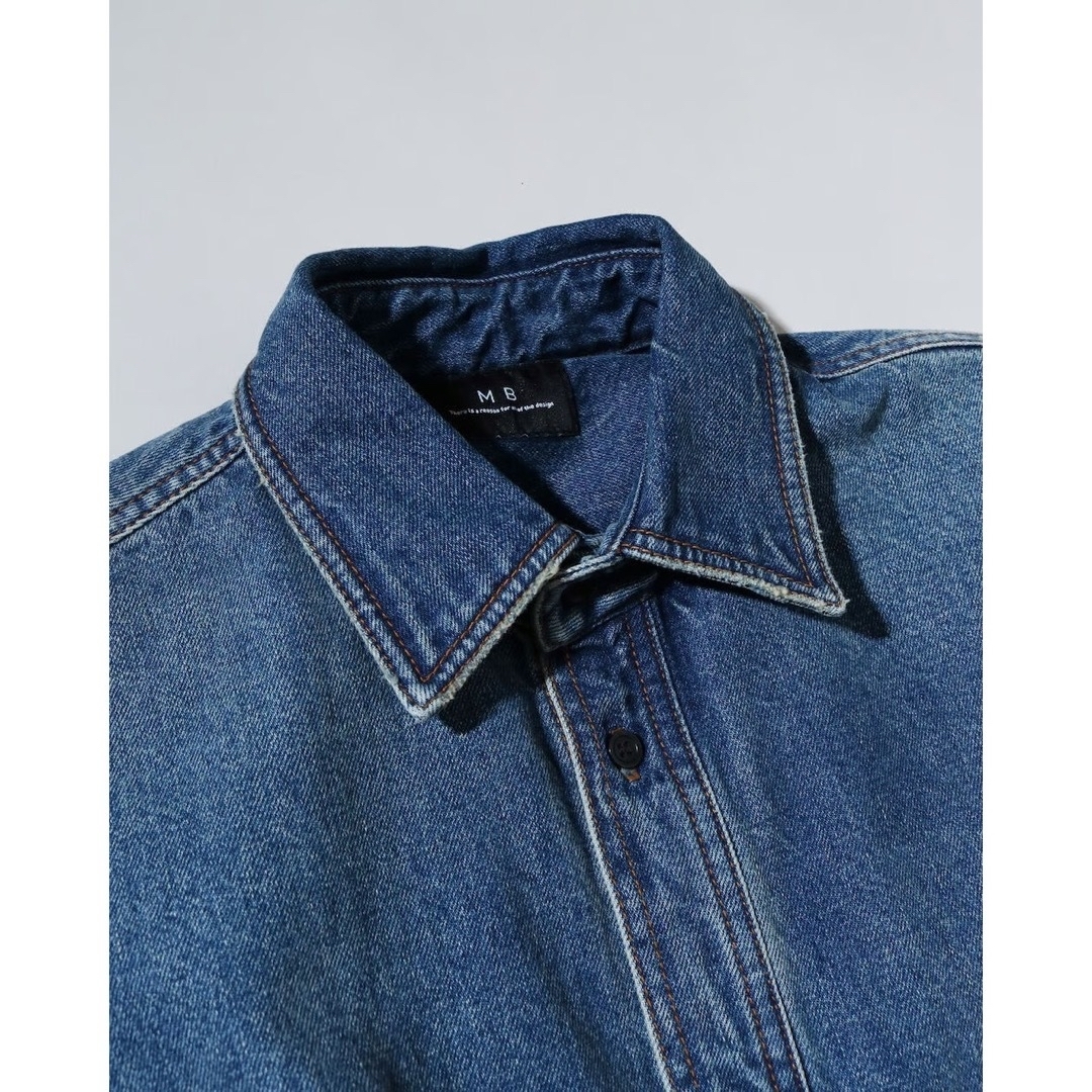 MB(エムビー)のMBハイエンド ヴィンテージデニムシャツジャケット by SHOWA Mサイズ メンズのジャケット/アウター(Gジャン/デニムジャケット)の商品写真