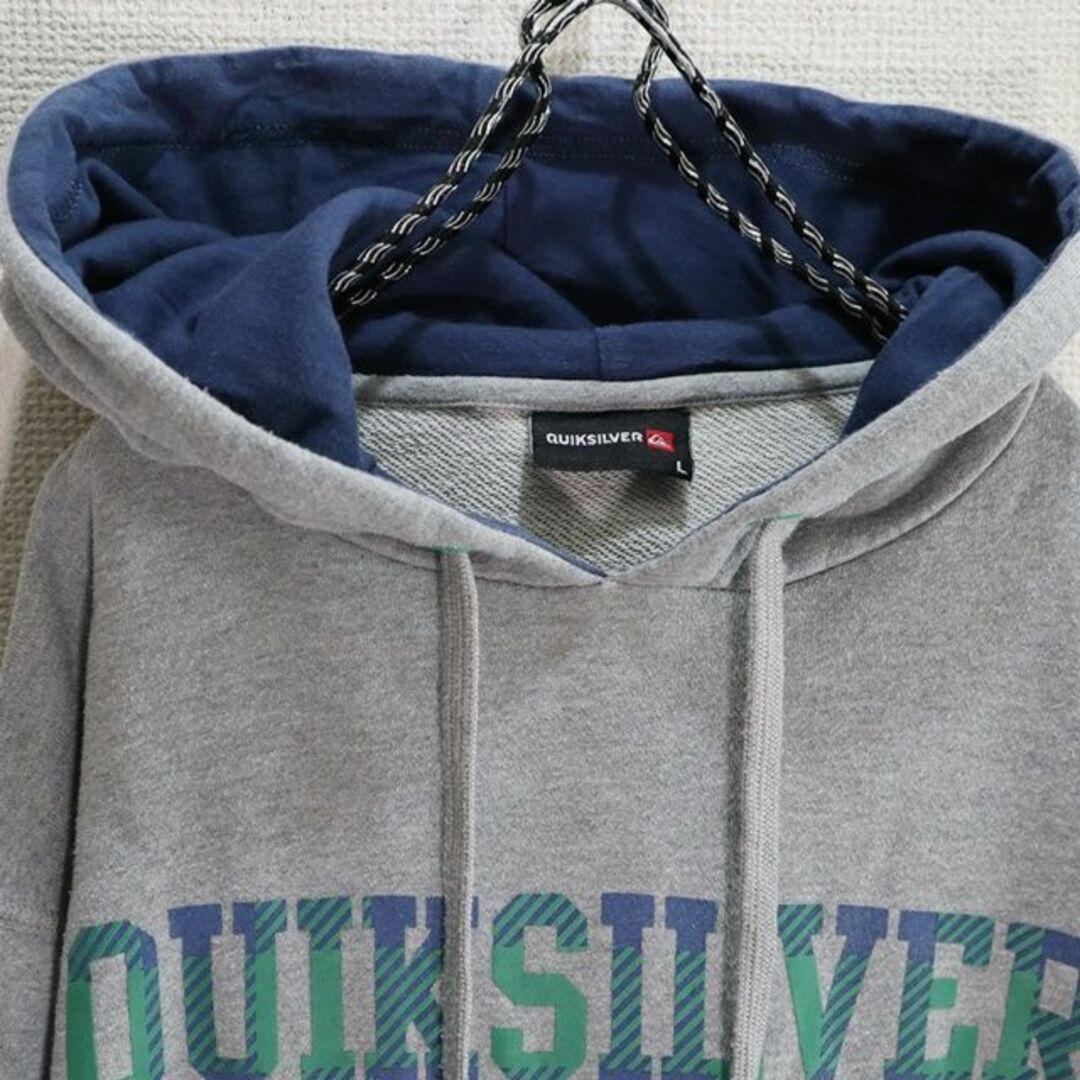 QUIKSILVER(クイックシルバー)のQuiksilver　ロゴプリントスウェットパーカー　フーディ メンズのトップス(スウェット)の商品写真