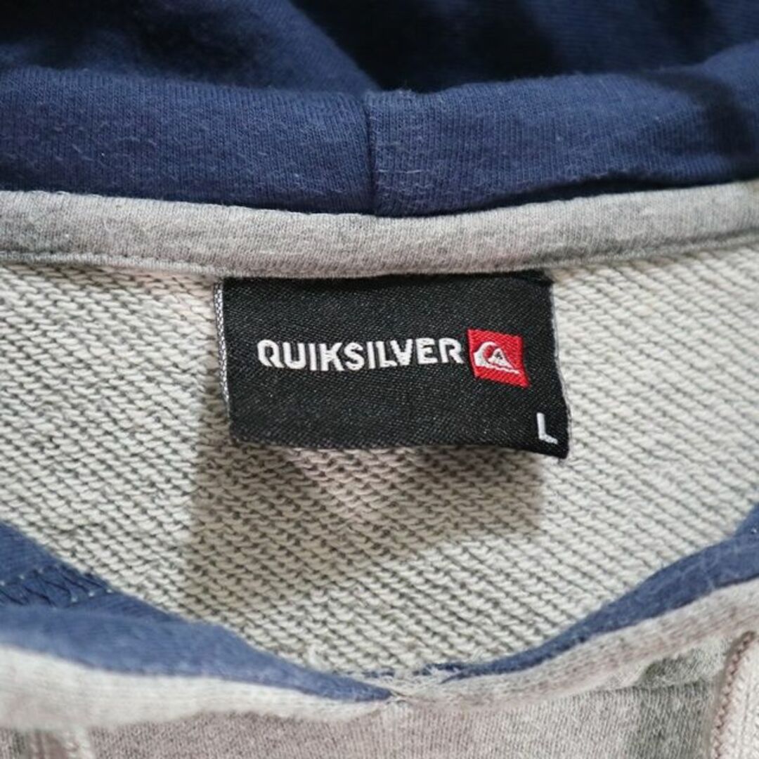 QUIKSILVER(クイックシルバー)のQuiksilver　ロゴプリントスウェットパーカー　フーディ メンズのトップス(スウェット)の商品写真