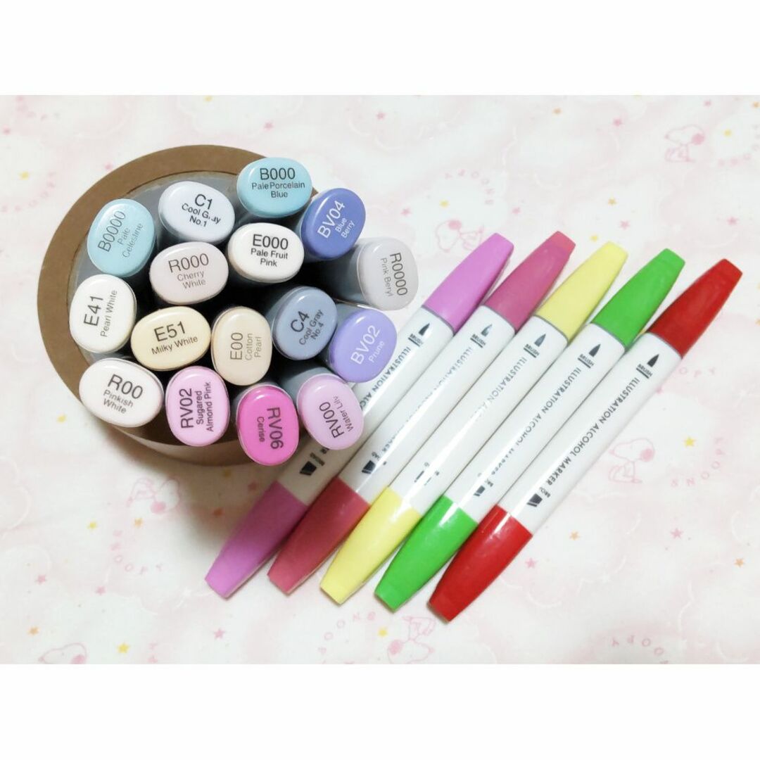 COPIC(コピック)の【人気カラー】　コピック　スケッチ　16本　100均マーカー　5本　まとめ売り エンタメ/ホビーのアート用品(カラーペン/コピック)の商品写真