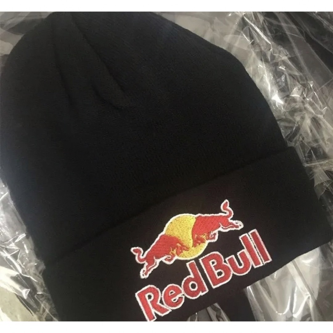 RedBull ブラックニット帽🌟 メンズの帽子(ニット帽/ビーニー)の商品写真
