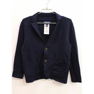 ラルフローレン(Ralph Lauren)の現行♪ラルフローレン/Ralph Lauren♪110cm ニットジャケット 紺 フォーマル お受験 見学会 説明会 お稽古 お教室 通塾 通園 スクール 冠婚葬祭【中古】子供服 キッズ kids 男の子 春夏秋冬 929032(ジャケット/上着)