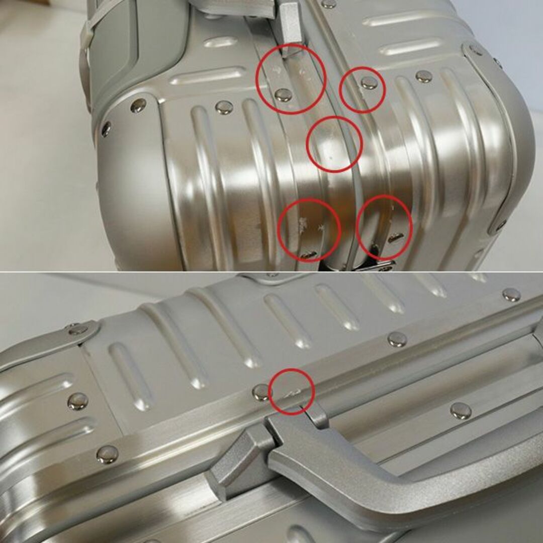 (KP0038)訳ありリモワ オリジナル キャビン 35L シルバー レディースのバッグ(スーツケース/キャリーバッグ)の商品写真
