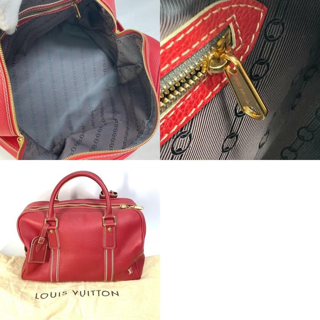 ルイヴィトン LOUIS VUITTON キャリオール M95140 旅行バッグ カバン ボストンバッグ レザー レッド