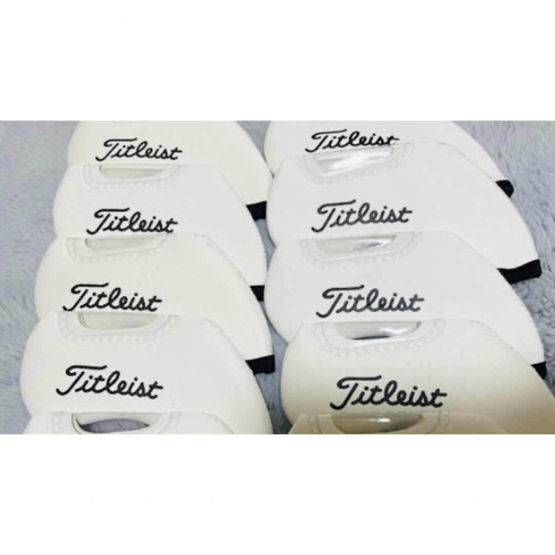 Titleist(タイトリスト)の★ 新品 ★ 窓付 アイアンカバー タイトリスト ホワイト 10個セット スポーツ/アウトドアのゴルフ(クラブ)の商品写真