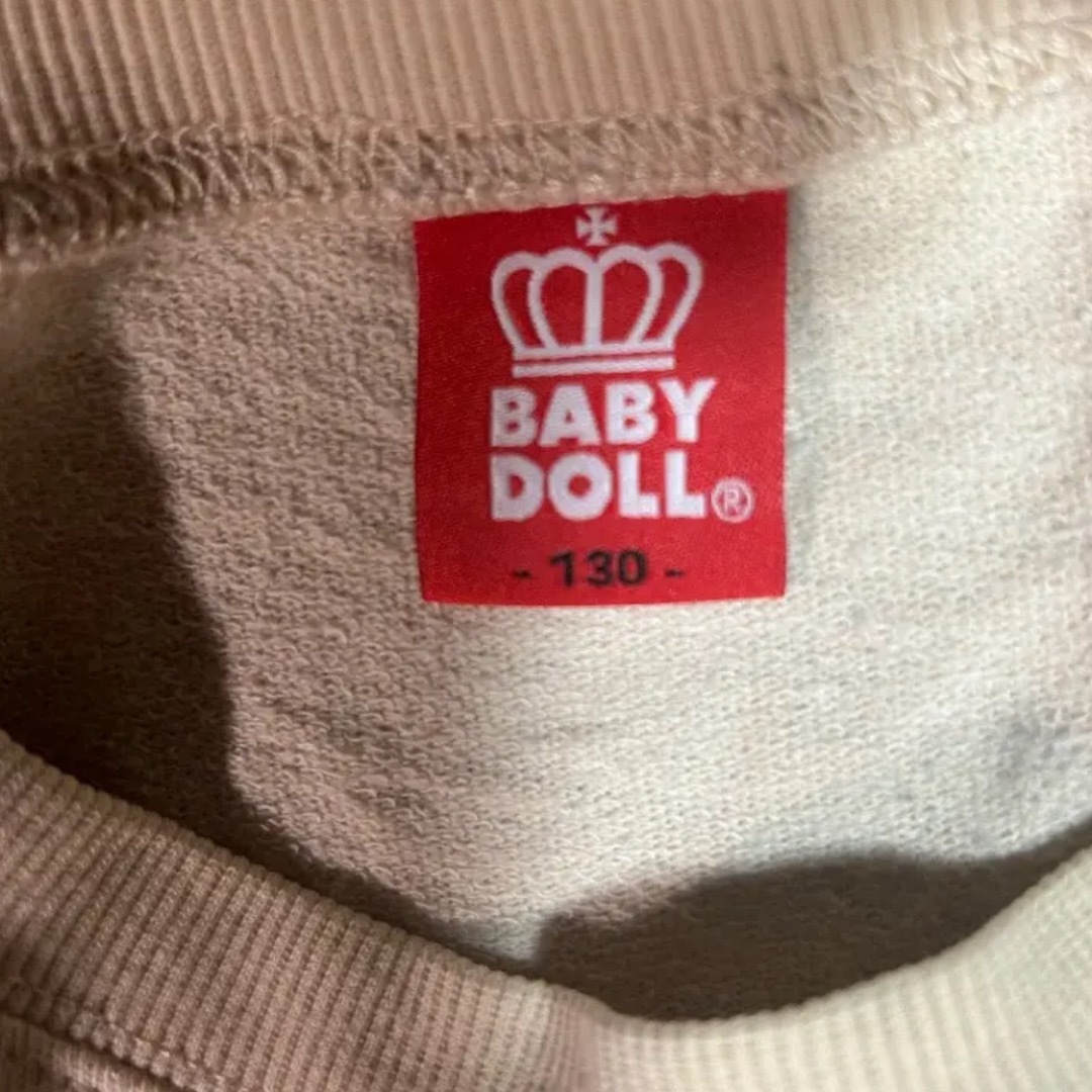 BABYDOLL(ベビードール)の☆BABY DOLL☆ トレーナー 長袖 ベージュ クリーム色 キッズ/ベビー/マタニティのキッズ服男の子用(90cm~)(その他)の商品写真