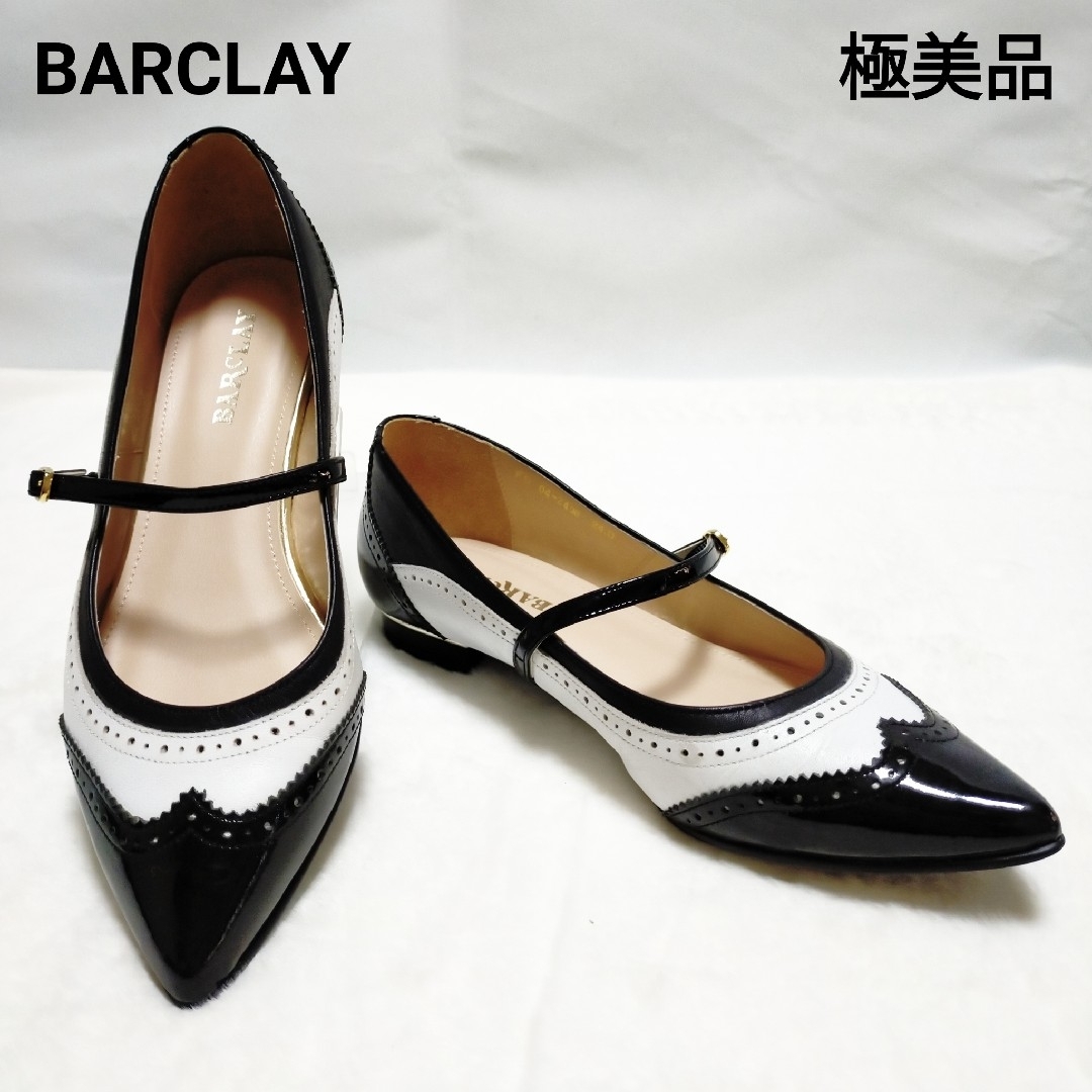 2Eブランド商品番号【極美品】BARCLAY バークレー ウイングチップ フラットストラップ 24